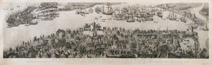 De engelske styrkenes leir nær Portsmouth under slaget ved Solent, 1778